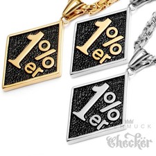 Edelstahl Anhänger 1%er