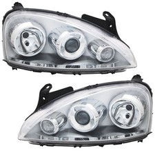 Scheinwerfer Set für Opel Corsa C Combo 2003- H7 Halogen Streuscheibe LWR