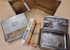 Zigaretten Drehmaschinen Efka Acima Dose Drum 3 Stück Vintage Retro Antik