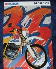 Suzuki DR 350 S / SH Prospekt , 4 Seiten