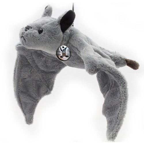 Fledermaus kuscheltier grau - kuscheltier,