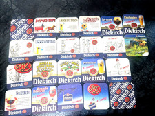 luxembourg diekirch 22  verschiedene brauerei bierdeckel teil sehr alt   no.n