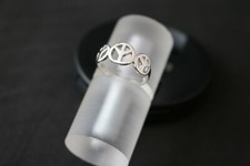 Silberring Peace Ring Frieden Symbol Cut-Out - 925 Sterling Silber - Bandring 