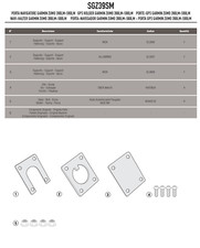 GIVI BEFESTIGUNG für GARMIN ZUMO NAVIGATIONSGERÄTE 350 - 400 - 450 - 550 auf HALTERUNG S901A