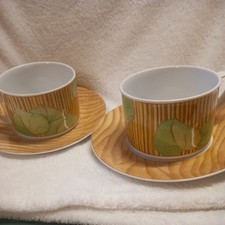 Eschenbach Porzellan Living Colours Nature Pure - Kaffeetassen mit U-T, neuwert.