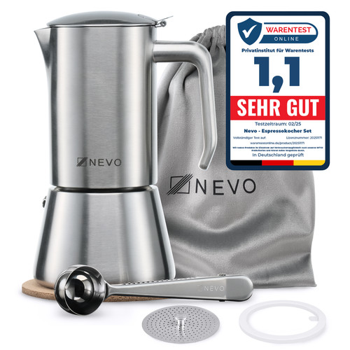Nevo espressokocher edelstahl - nevo,