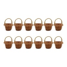12 Stück MiniFlechtkörbe mit