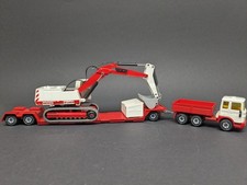 Siku / 3713 MAN Tieflader / mit  Siku 3413 Menck Bagger / W.Germany ✔️