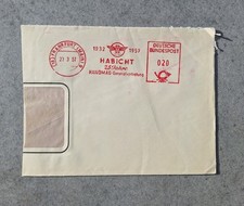 Freistempel Frankfurt 23.3.57 25 Jahre Habicht HANOMAG Generalvertretung 1932-57