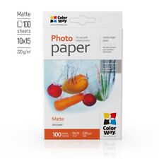 Fotopapier Colorway, Premium matt, 220g/m², 10x15, 100 Blatt, PM2201004R
