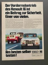 Renault 16 R16 Magirus Deutz LKW Oldtimer Autobahn 1970 Vintage Werbung Reklame