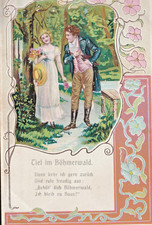 Motiv Prägedruck Farb - Ak "Tief im Böhmerwald"; Kleinf.; gest. Kassel 9.11.05