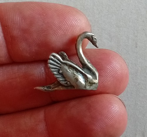 Schwan aus 800er - , silber