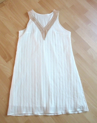 Weißes damen plissee kleid - weißes,
