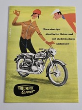 Triumph Cornet 1955 Broschüre Prospekte