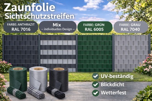 Pvc sichtschutzstreifen 35m - pvc,