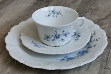 Tolle 3 tlg. Sammeltasse, Tee Gedeck Tirschenreuth Baronesse Vergissmeinnicht