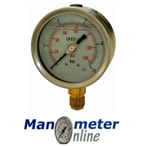 Manometer glycerin bar g - 10,