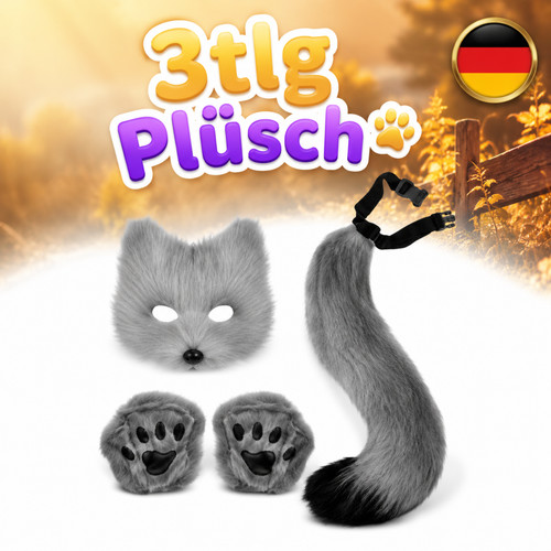 Fuchs maske fuchsschwanz - fuchs,