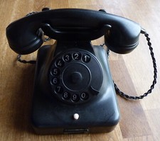 Telefon Klassiker Post W48 Bakelit - 5.59 +1971+ Wählscheibentelefon Vintage-rar