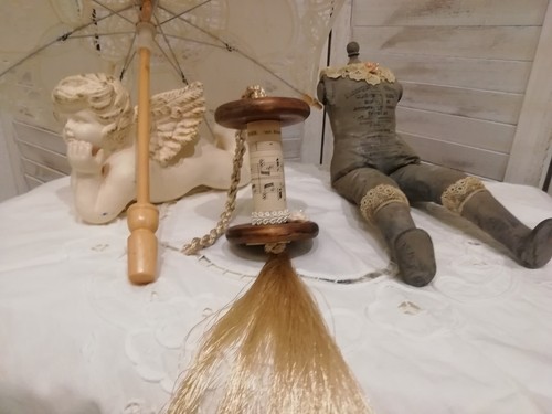 Garnrolle holzspule - garnrolle,