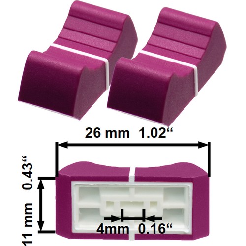 Sifam faderknopf magenta 4mm - 2,