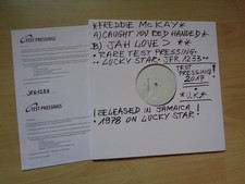 12"inch FREDDIE McKAY - JAH LOVE I(1978) uk LUCKY STAR 2917 test-pressing MINT