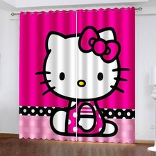 Maßgefertigte Vorhänge 02.Cartoon Katze Schlafzimmer Verdunklung UV-Schutz