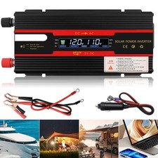 2000W Wechselrichter Reiner Sinus 12V/24V auf 230V LED Spannung Wandler USB