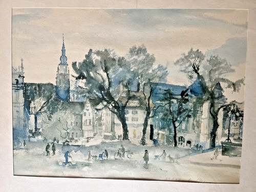 Aquarell von otto bloss - aquarell,