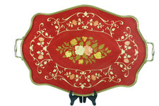 Alter Servierplatte Holz