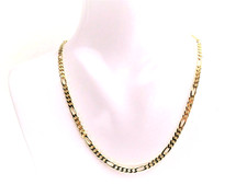 Kette Halskette Figarokette 333 Gold 18g massiv 50cm 4,5mm breit NEU Herrenkette