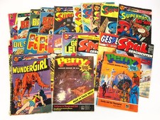 Posten 27x Comic Superman Wundergirl Perry Batman Spinne 1970/80er Jahre