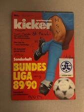 Kicker Sonderheft Bundesliga 89/90 - 1989/1990 - mit Stecktabelle
