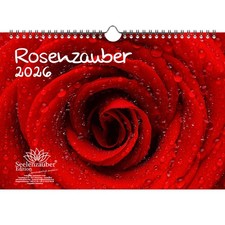 Rosenzauber DIN A4 Kalender für 2026 Rosen und Blüten - Seelenzauber