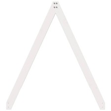 Dachhimmel Himmel Kinder Bett Kinderbettdach Weiß Massivholz 209×95,5×88 cm