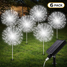 6X LED Solar Pusteblume Garten