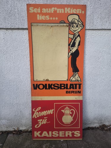Werbeschild vintage kaiser - werbeschild, kaiser's