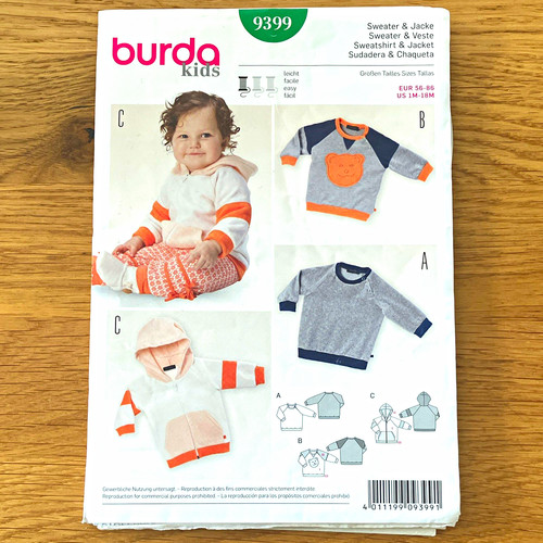 Burda kids schnittmuster 9399 - burda,