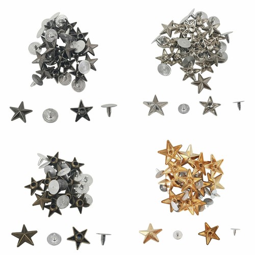 Messing star spike nieten - messing,