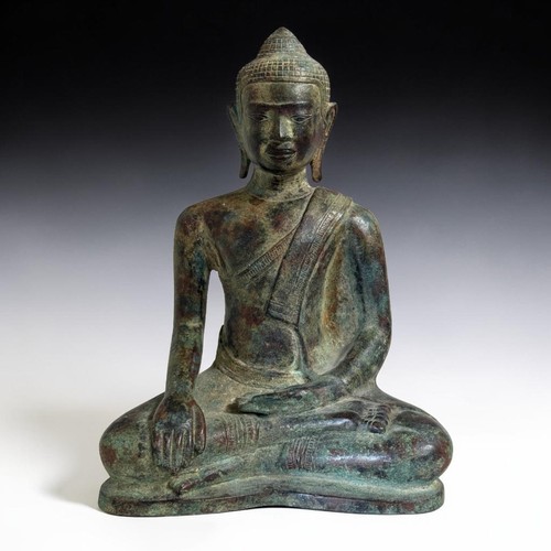 Alte bronze buddha figur - bronze,