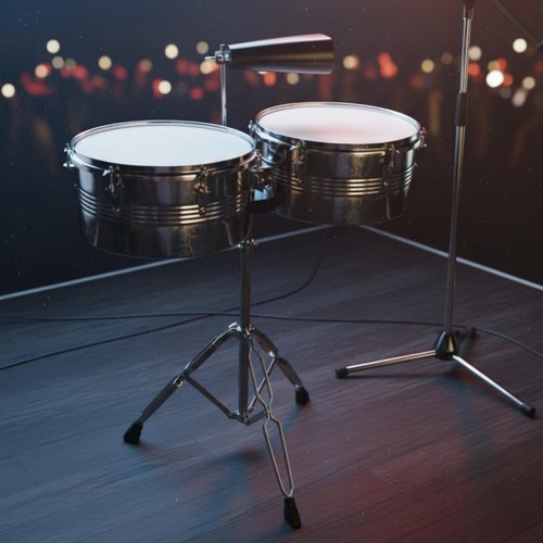 Timbales set verchromt - timbales-set,