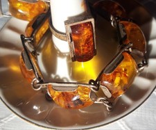 Silbershmuck mit Bernstein