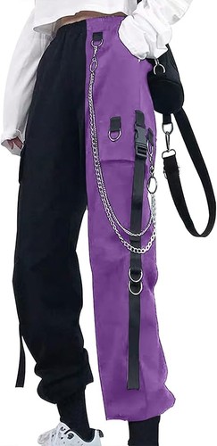 Damen cargo hose - weit, goth
