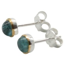 Ohrstecker aus 925er Silber mit zauberhaftem Indigolith