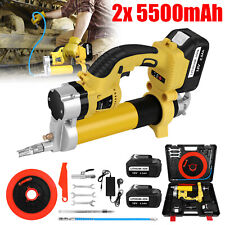 Akku Fettpresse Elektrische Grease Gun 2x 5,5Ah Akkus & Ladegerät Für Makita 18V