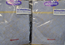 2er Set Mitteldecke 80x80 Grau