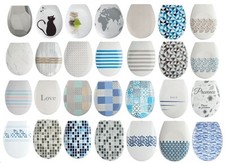 WC Sitz Klodeckel Toilettendeckel Abnehmbar mit Softclose Absenkautomatik Design