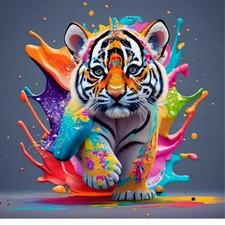 Kunstvoller magischer bunter