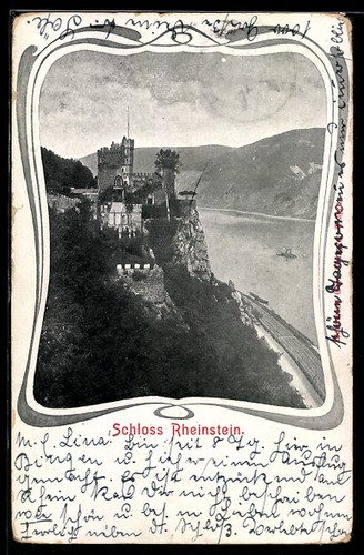 Rheinstein ansichtskarte - rheinstein,,